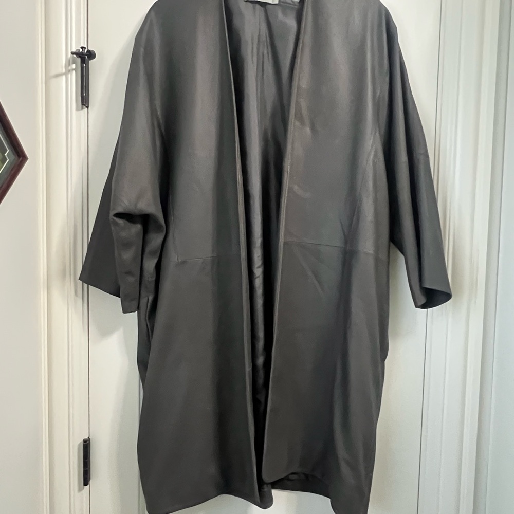 Vince Charcoal Open Front Jacket